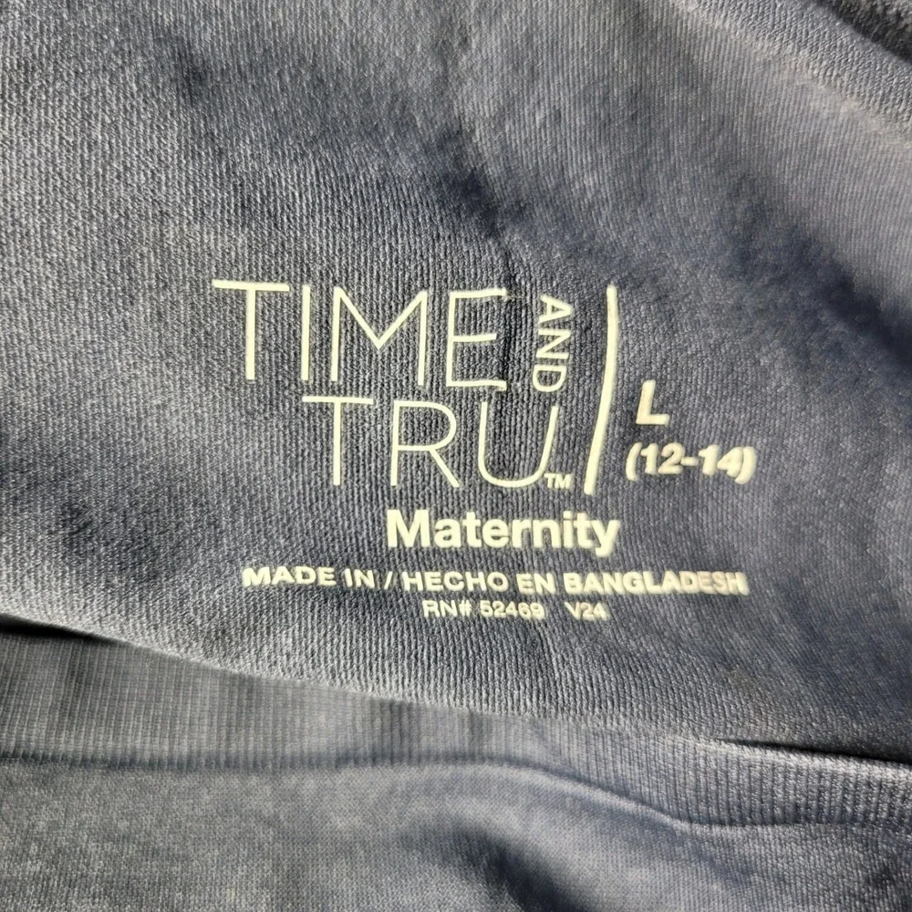 Time and Tru Straight Leg Jeans Womens Large 12-14 Maternity Comfort Belly Band - Picture 6 of 6